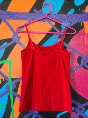Red Justice cami tank top